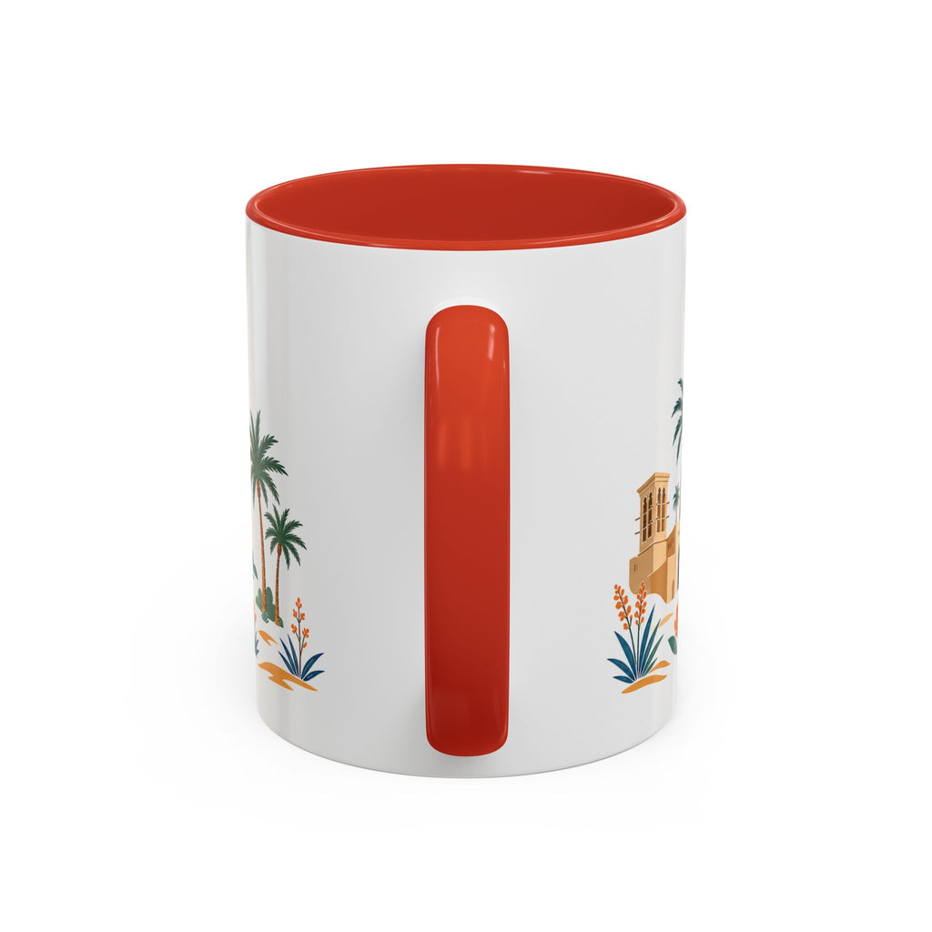 Sharjah Coffee Mug | United Arab Emirates Travel Souvenir | Porcelain Decal City Gift | 11oz 15oz Accent Mug