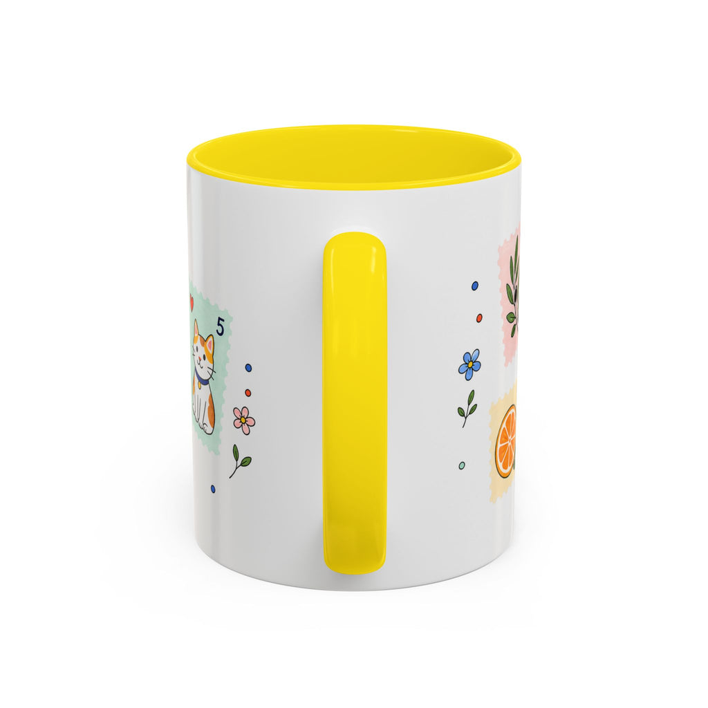Athens Coffee Mug | Postage Stamp Collage Mug | Travel Souvenir Accent Cup 11oz 15oz
