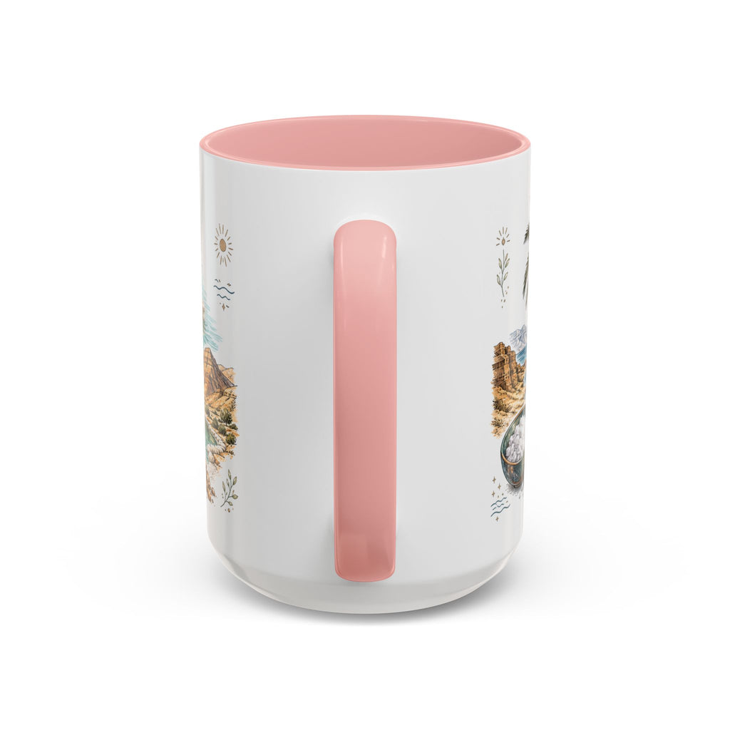Dead Sea Mug, Jordan Travel Souvenir, Bucket List Gift, Accent Ceramic Coffee Mug 11oz 15oz