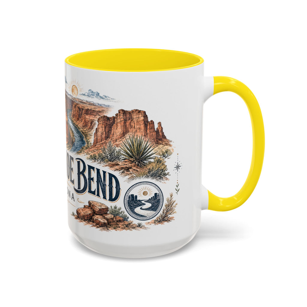 Horseshoe Bend Mug, Arizona Travel Souvenir, Bucket List Gift, Accent Ceramic Coffee Mug 11oz 15oz