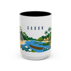 Gabon Coffee Mug | Travel Souvenir Accent Mug | Country Gift Ceramic Cup 11oz 15oz