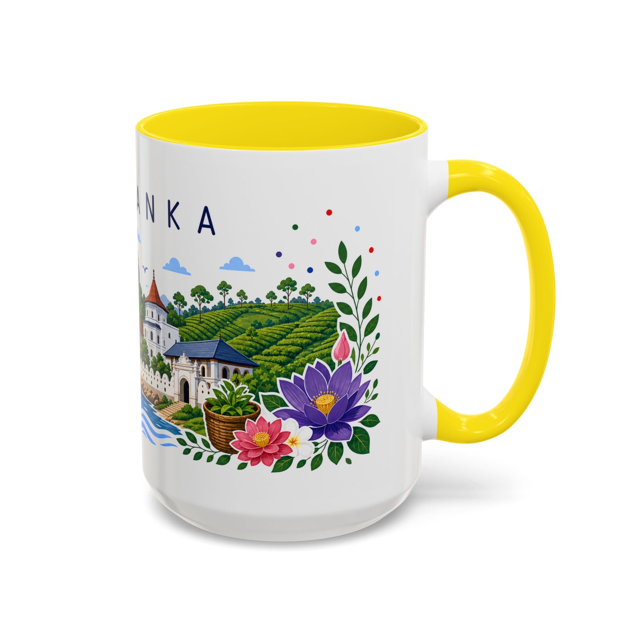 Sri Lanka Coffee Mug | Travel Souvenir Accent Mug | Place Gift Ceramic Cup 11oz 15oz