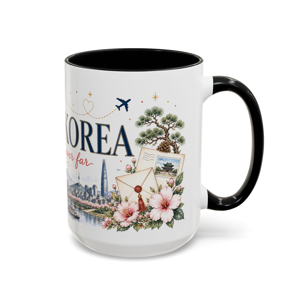 South Korea Home Country Mug | Moving Away Gift | Long Distance Friendship | 11 oz 15 oz Accent Mug