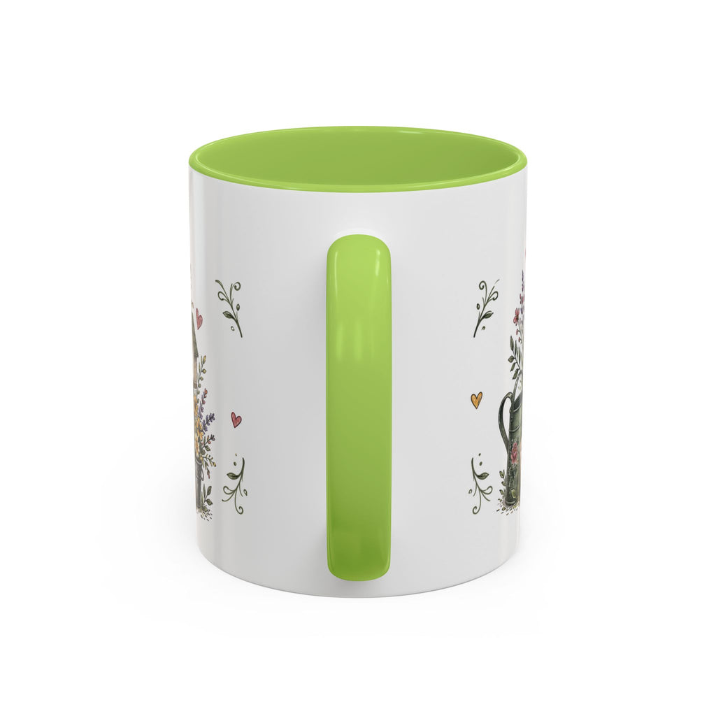 Grandma's Garden Of Love Coffee Mug | Gift From Grandkids | Accent Color Ceramic 11oz 15oz