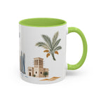 Dubai Coffee Mug | United Arab Emirates Travel Souvenir | Porcelain Decal City Gift | 11oz 15oz Accent Mug
