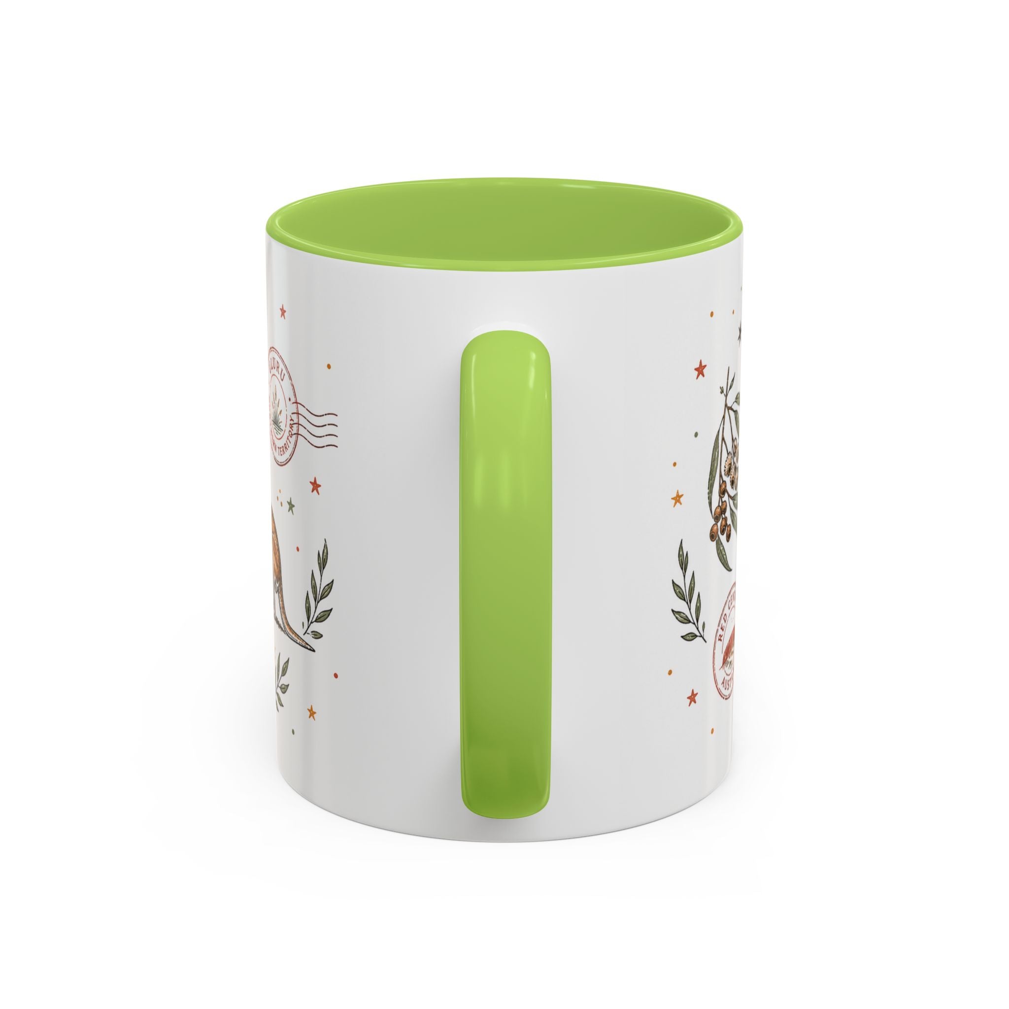Uluru Coffee Mug | Travel Destination Souvenir Gift | Accent Color Ceramic 11oz 15oz