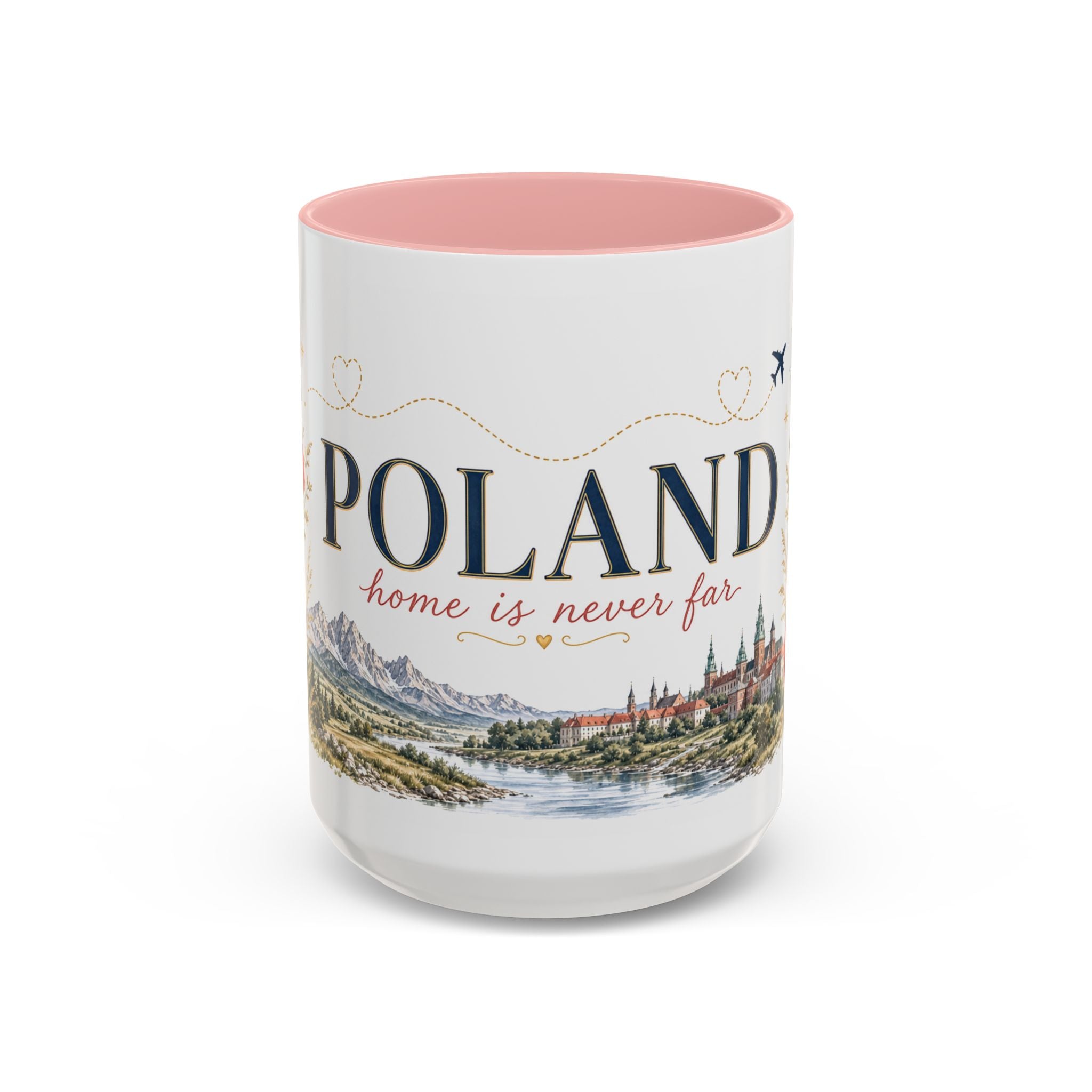 Poland Home Country Mug | Moving Away Gift | Long Distance Friendship | 11 oz 15 oz Accent Mug