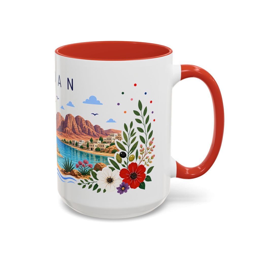 Jordan Coffee Mug | Travel Souvenir Accent Mug | Place Gift Ceramic Cup 11oz 15oz