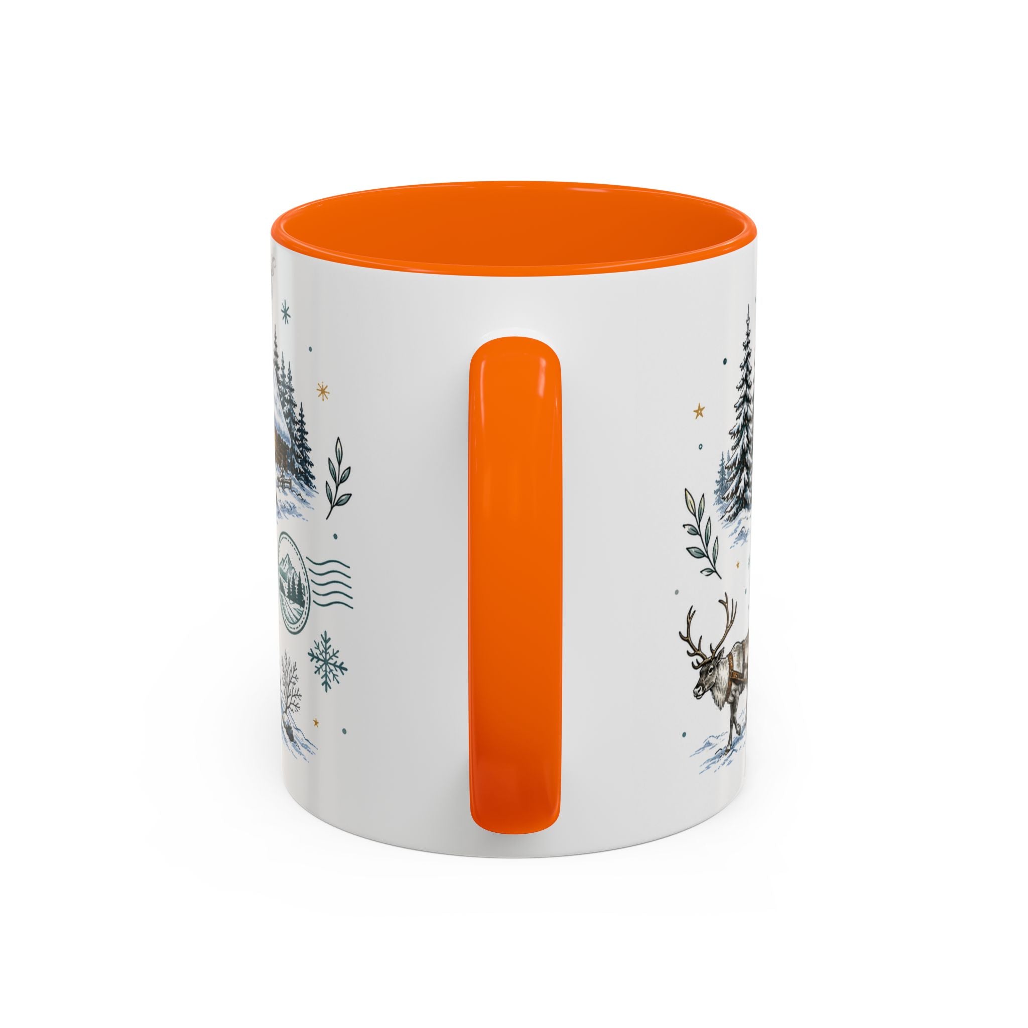 Lapland Coffee Mug | Travel Destination Souvenir Gift | Accent Color Ceramic 11oz 15oz