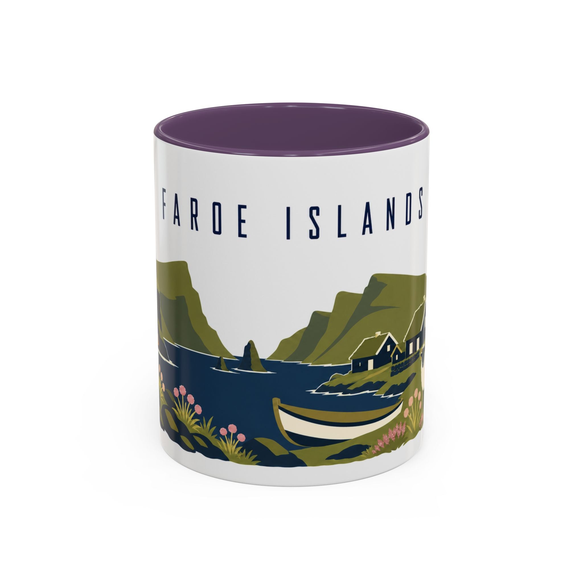 Faroe Islands Coffee Mug | Travel Souvenir Accent Mug | Country Gift Ceramic Cup 11oz 15oz