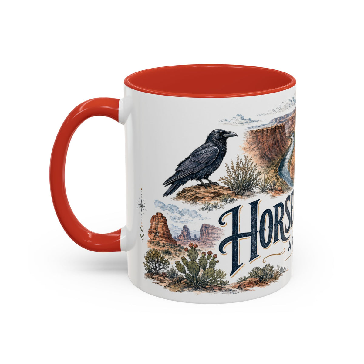 Horseshoe Bend Mug, Arizona Travel Souvenir, Bucket List Gift, Accent Ceramic Coffee Mug 11oz 15oz