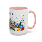 Romania Coffee Mug | Travel Souvenir Accent Mug | Place Gift Ceramic Cup 11oz 15oz