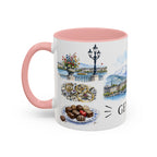 Geneva Illustrated Travel Mug | City Souvenir Accent Coffee Mug | 11oz 15oz Ceramic Cup