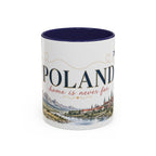 Poland Home Country Mug | Moving Away Gift | Long Distance Friendship | 11 oz 15 oz Accent Mug