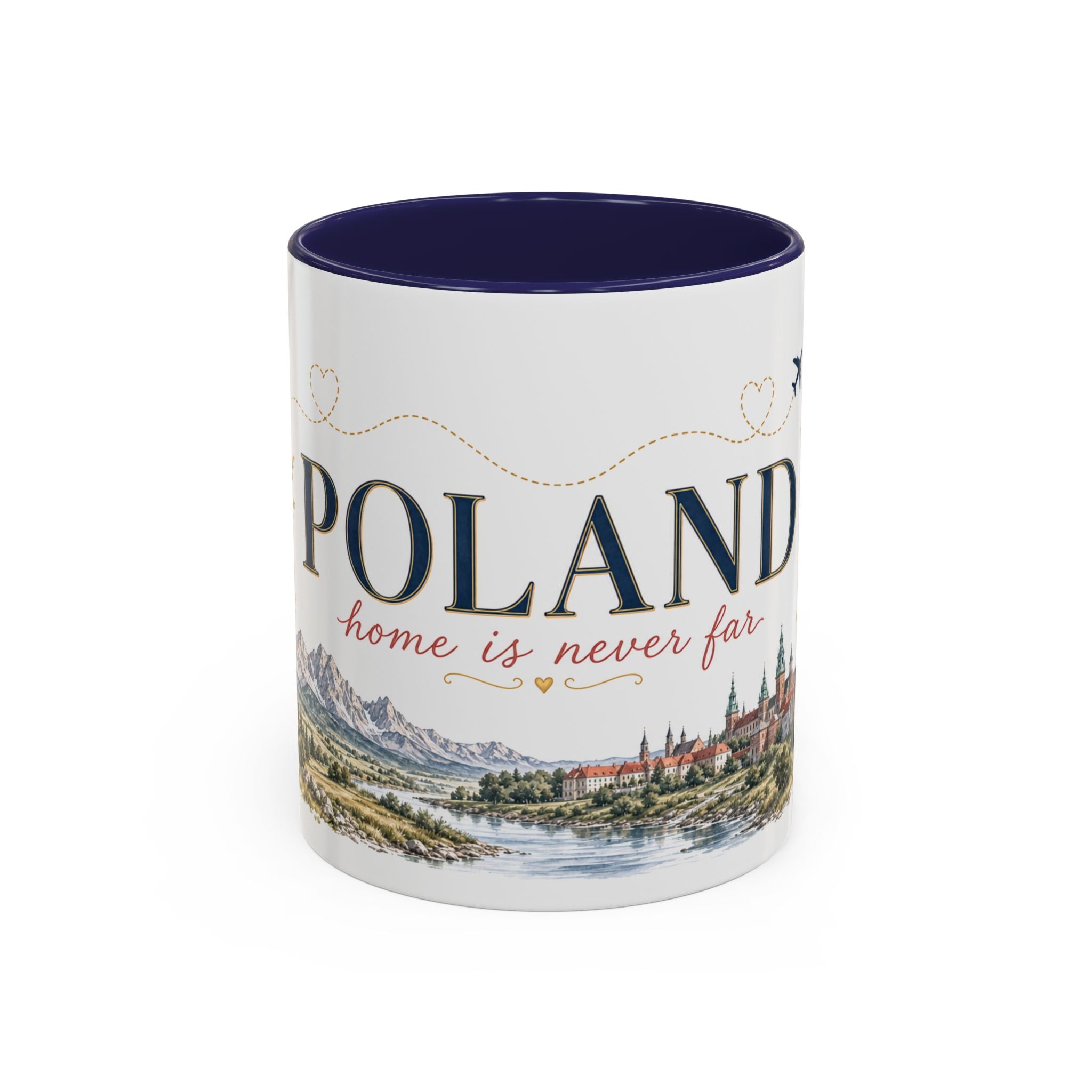 Poland Home Country Mug | Moving Away Gift | Long Distance Friendship | 11 oz 15 oz Accent Mug