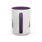 Virgo Zodiac Coffee Mug | Maiden and Wheat Design | Astrology Birthday Gift | 11 oz 15 oz Ceramic Accent Mug