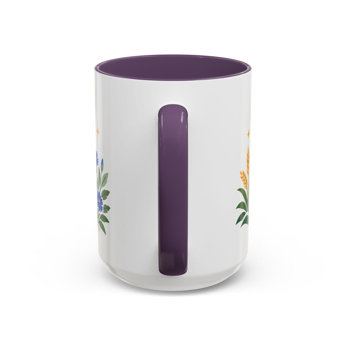 Virgo Zodiac Coffee Mug | Maiden and Wheat Design | Astrology Birthday Gift | 11 oz 15 oz Ceramic Accent Mug