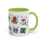 Rio de Janeiro Coffee Mug | Postage Stamp Collage Mug | Travel Souvenir Accent Cup 11oz 15oz