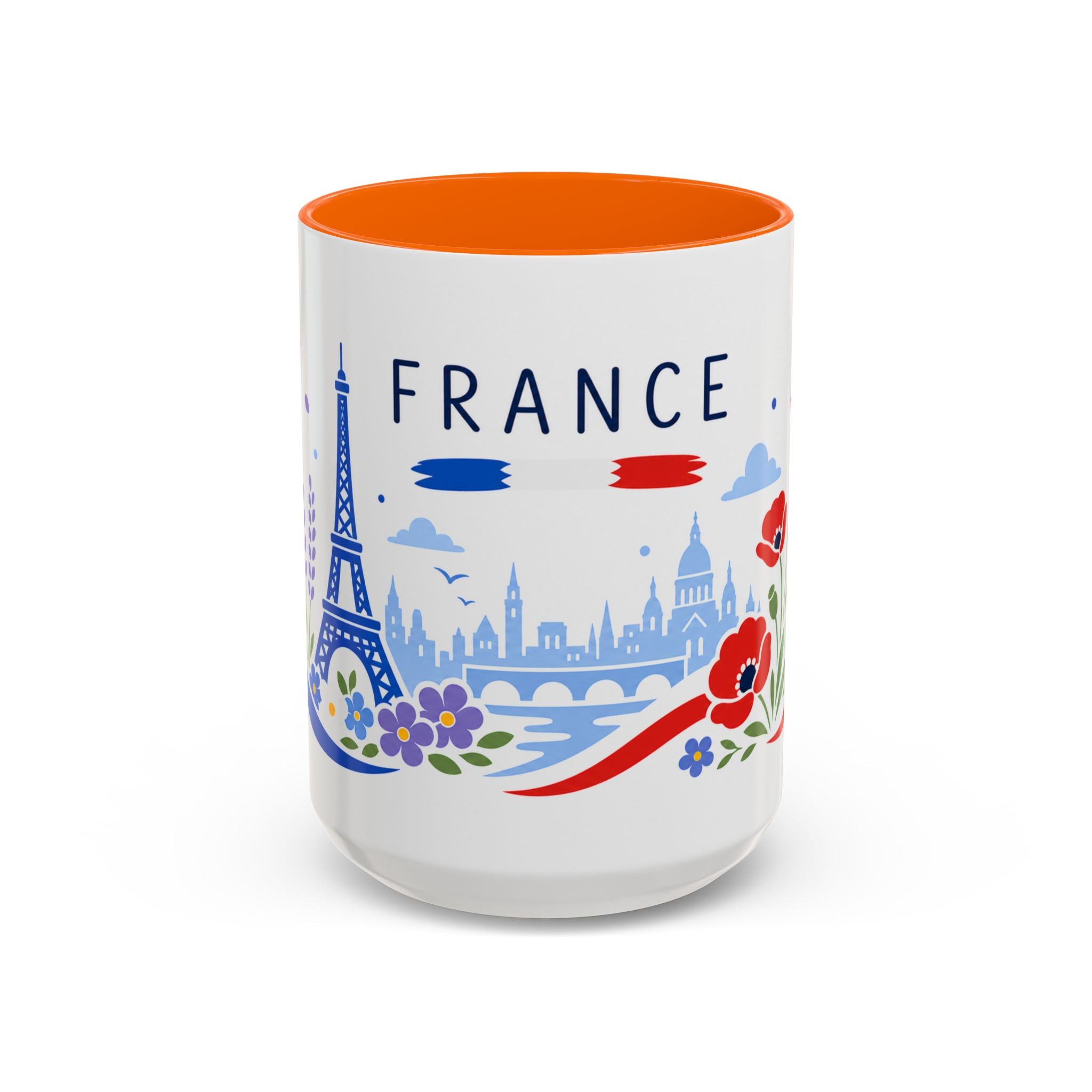 France Coffee Mug | Travel Souvenir Accent Mug | Country Gift Ceramic Cup 11oz 15oz