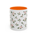 Massachusetts Mayflower Mug, State Flower Floral Coffee Cup, 11oz Botanical Gift