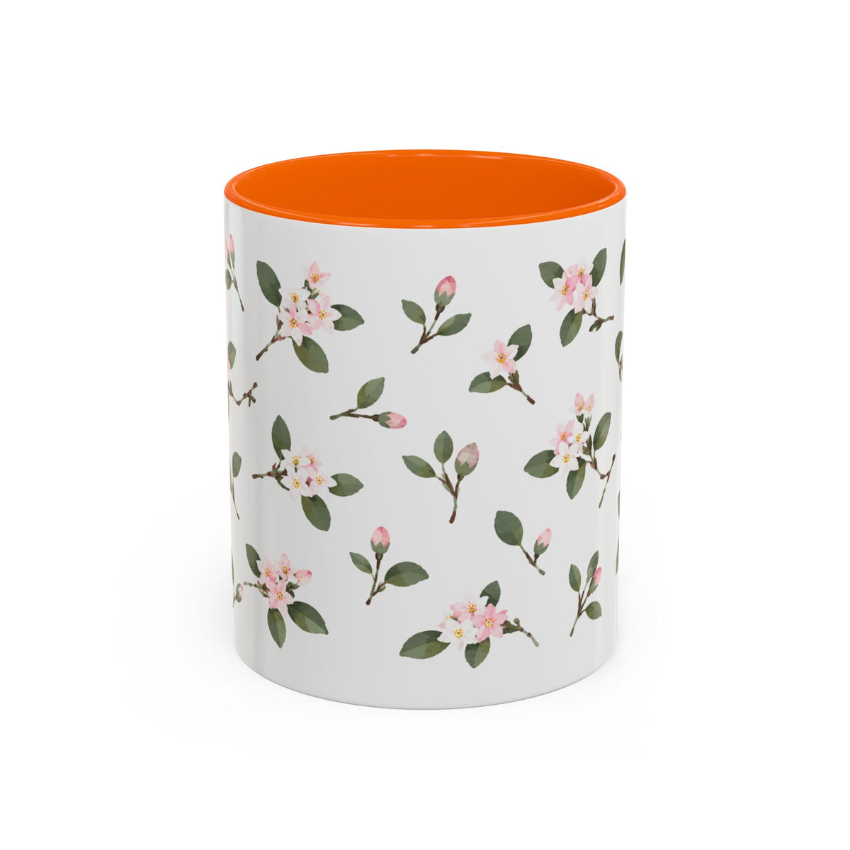 Massachusetts Mayflower Mug, State Flower Floral Coffee Cup, 11oz Botanical Gift