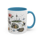 Kuala Lumpur Coffee Mug | Malaysia Souvenir Travel Gift | Accent Color Ceramic 11oz 15oz