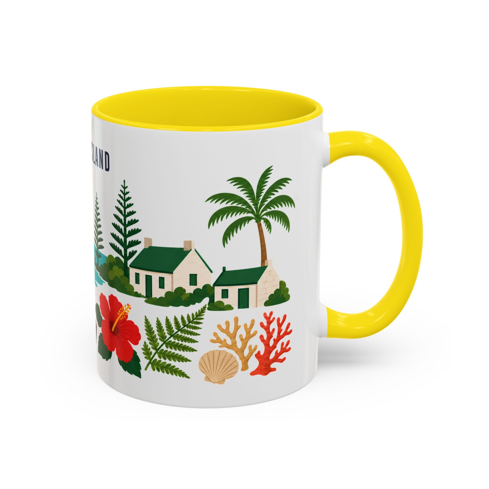 Norfolk Island Coffee Mug | Travel Souvenir Accent Mug | Country Gift Ceramic Cup 11oz 15oz