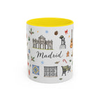 Madrid Christmas Mug | Watercolor City Souvenir, Travel Memories, Ceramic Coffee Cup