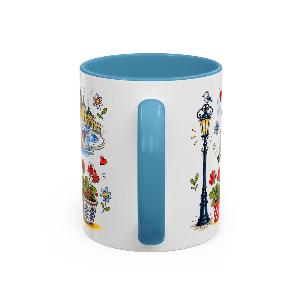 Budapest Travel Mug | European City Souvenir Accent Coffee Mug | 11oz 15oz Ceramic Cup