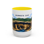 Mammoth Cave National Park Coffee Mug | Solid Color Block Park Souvenir | 11oz 15oz Accent Mug