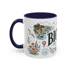 Big Sur Coffee Mug | Travel Destination Souvenir Gift | Accent Color Ceramic 11oz 15oz