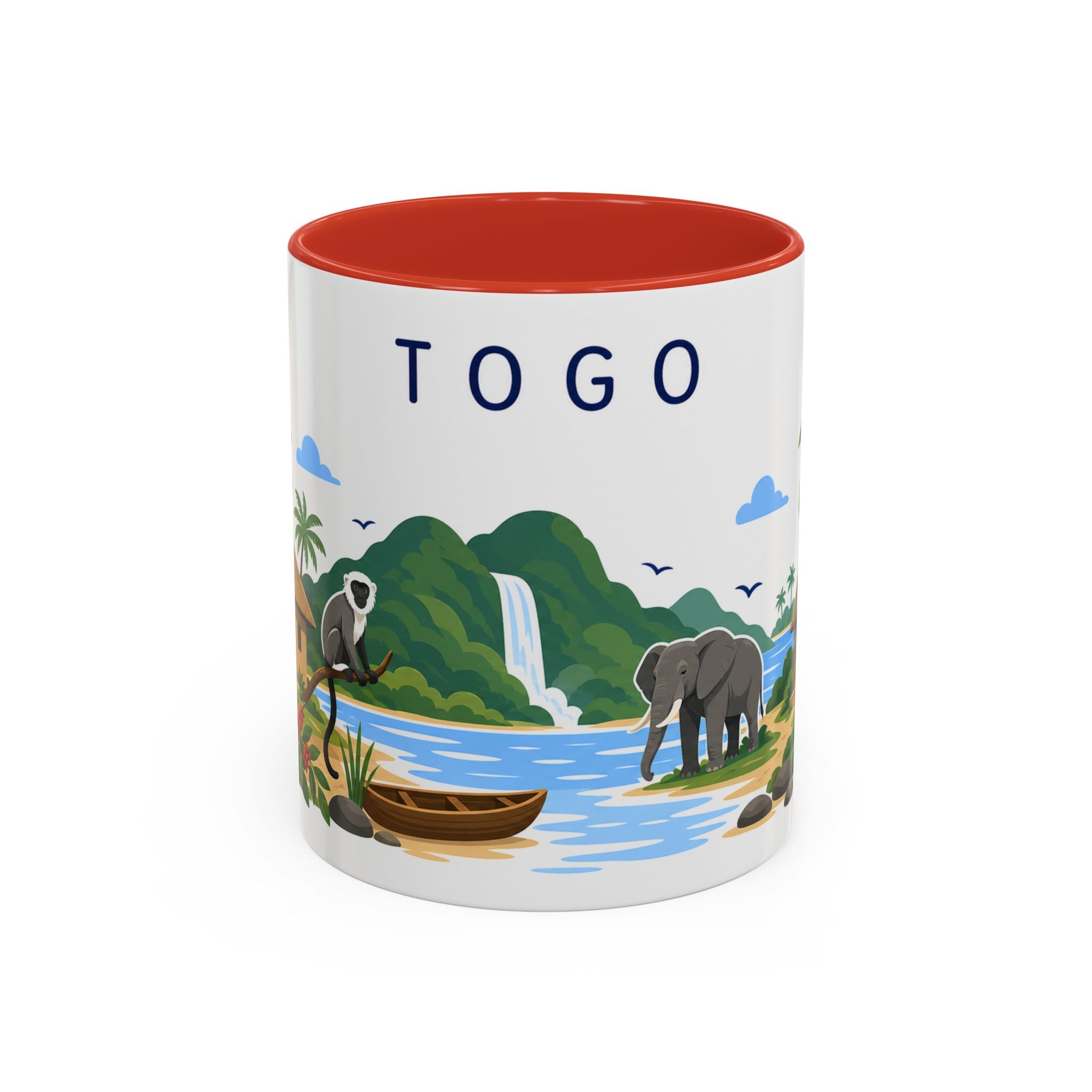 Togo Coffee Mug | Travel Souvenir Accent Mug | Country Gift Ceramic Cup 11oz 15oz