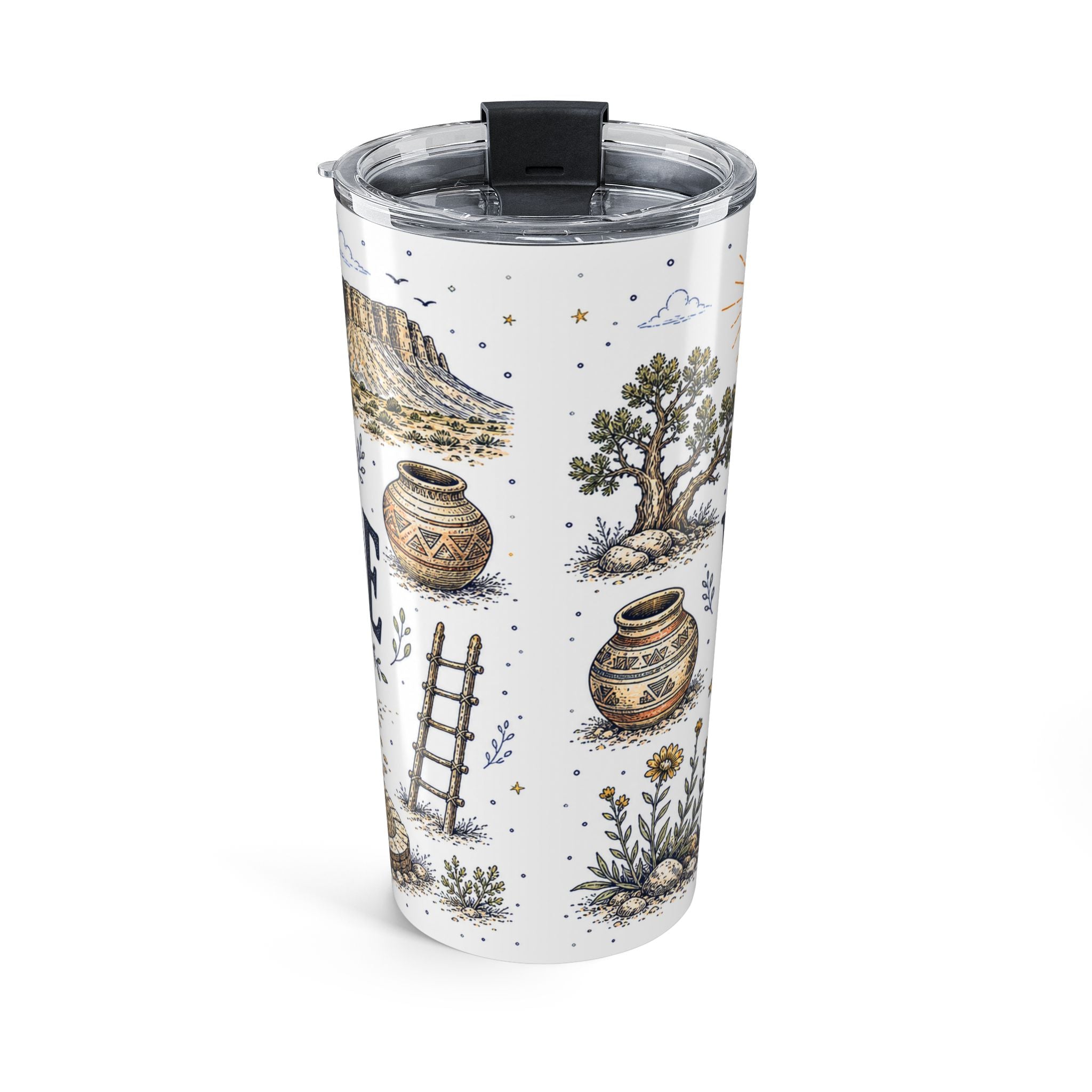 Mesa Verde National Park 20oz Tumbler | Colorado Ancient Cliff Dwellings Gift | Insulated Stainless Steel Travel Cup