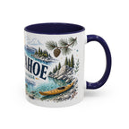 Lake Tahoe Mug, California Nevada Travel Souvenir, Bucket List Gift, Accent Ceramic Coffee Mug 11oz 15oz