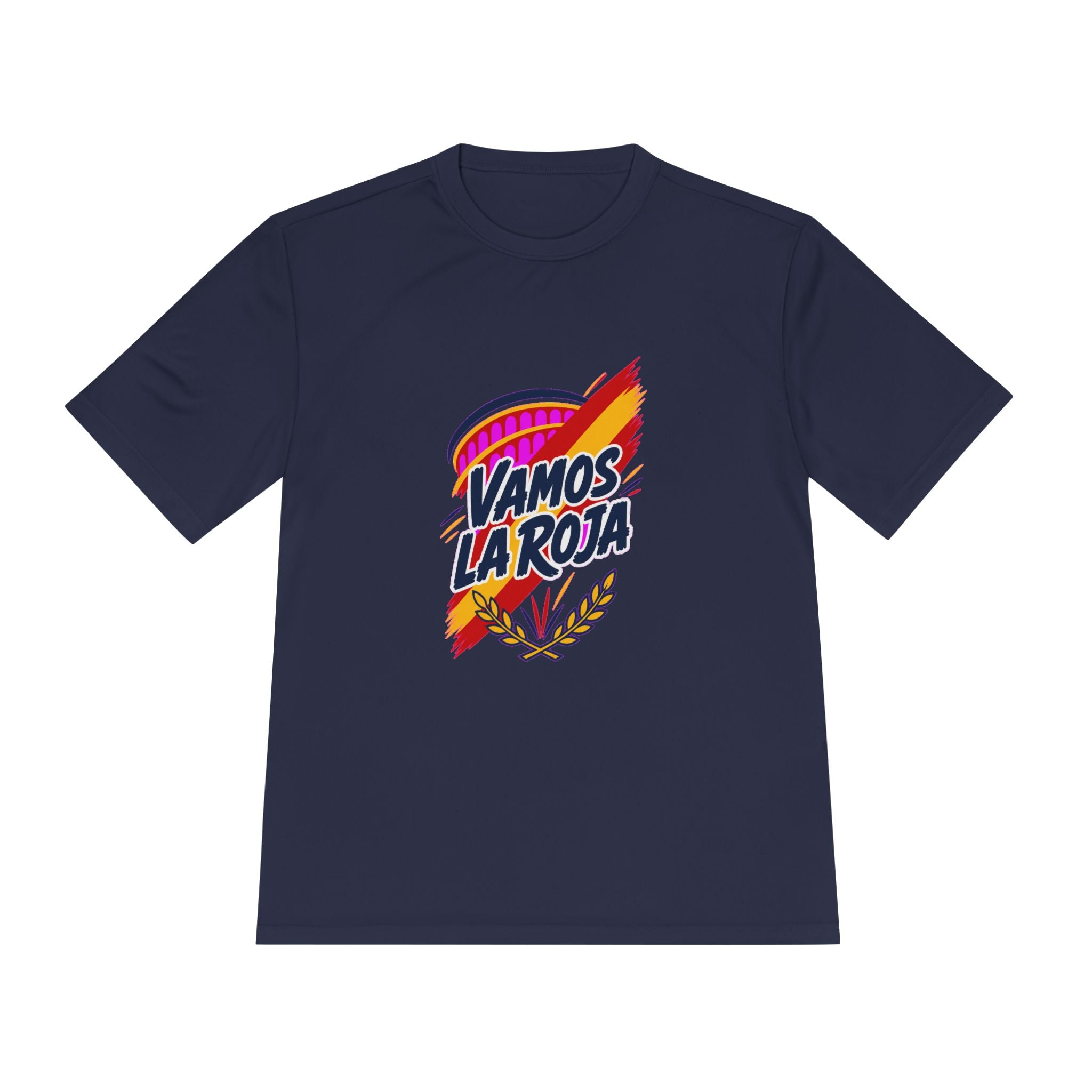Spain Soccer T Shirt, Vamos La Roja Tee, World Football Fan Shirt, Moisture Wicking Sport Tee