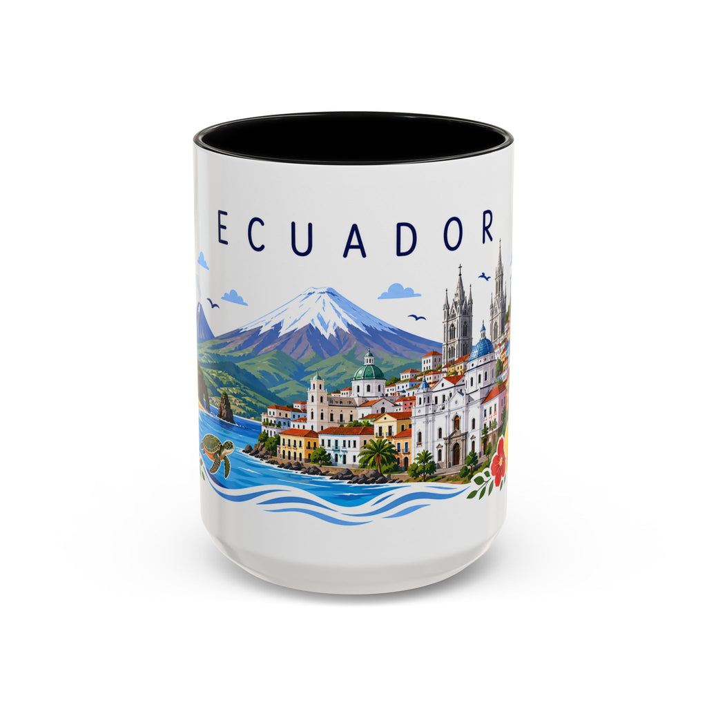 Ecuador Coffee Mug | Travel Souvenir Accent Mug | Place Gift Ceramic Cup 11oz 15oz