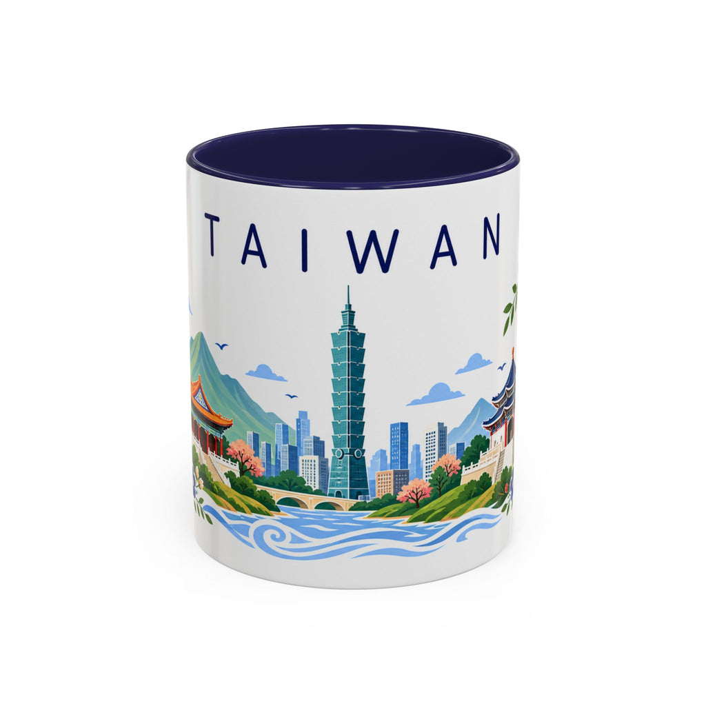 Taiwan Coffee Mug | Travel Souvenir Accent Mug | Place Gift Ceramic Cup 11oz 15oz