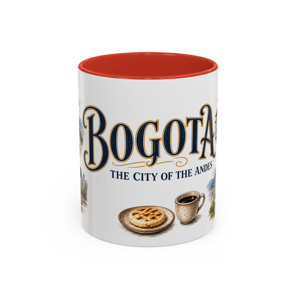 Bogota Coffee Mug | Colombia Travel Souvenir | Vintage Illustrated City Gift | 11 oz 15 oz Accent Mug