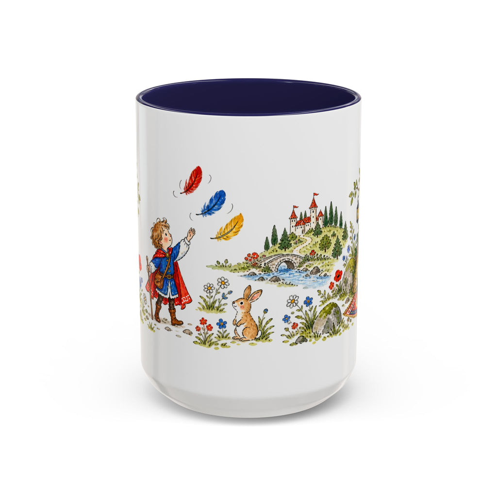 The Three Feathers Mug | Storybook Fairy Tale Accent Coffee Mug | EveryLegend