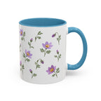 South Dakota Pasque Flower Mug, State Flower Floral Coffee Cup, 11oz Botanical Gift