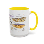 Death Valley National Park Coffee Mug | California Desert Hiking Camping Gift | Accent Color Ceramic 11oz 15oz