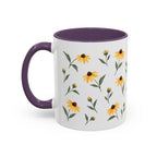 Maryland Black-eyed Susan Mug, State Flower Floral Coffee Cup, 11oz Botanical Gift