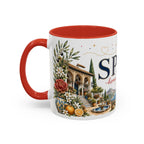 Spain Home Country Mug | Moving Away Gift | Long Distance Friendship | 11 oz 15 oz Accent Mug