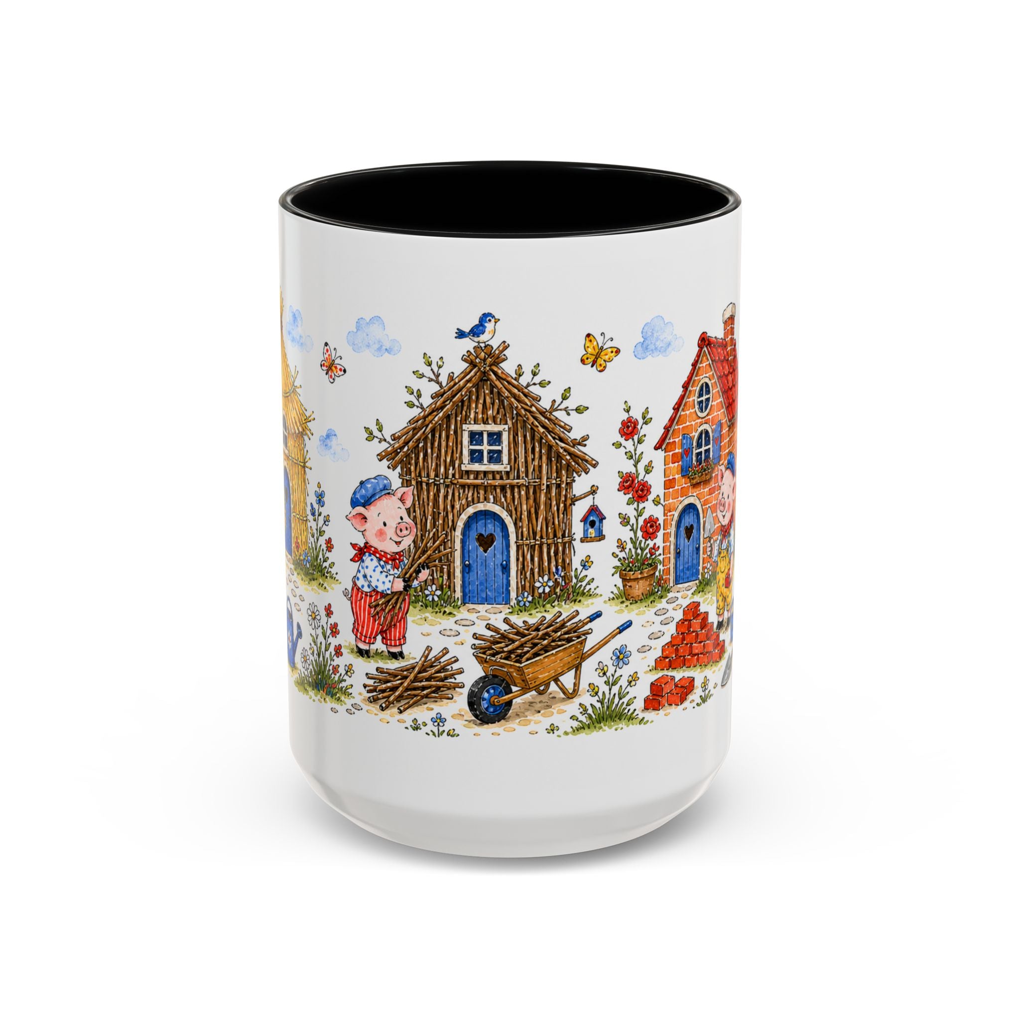 Three Little Pigs Mug | Storybook Fairy Tale Accent Coffee Mug | EveryLegend