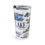 Crater Lake National Park 20oz Tumbler | Oregon Volcano Blue Lake Hiking Gift | Insulated Stainless Steel Travel Cup