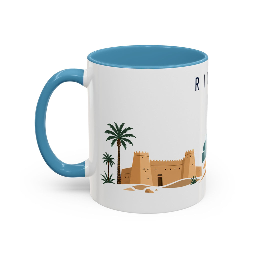 Riyadh Coffee Mug | Saudi Arabia Travel Souvenir | Porcelain Decal City Gift | 11oz 15oz Accent Mug