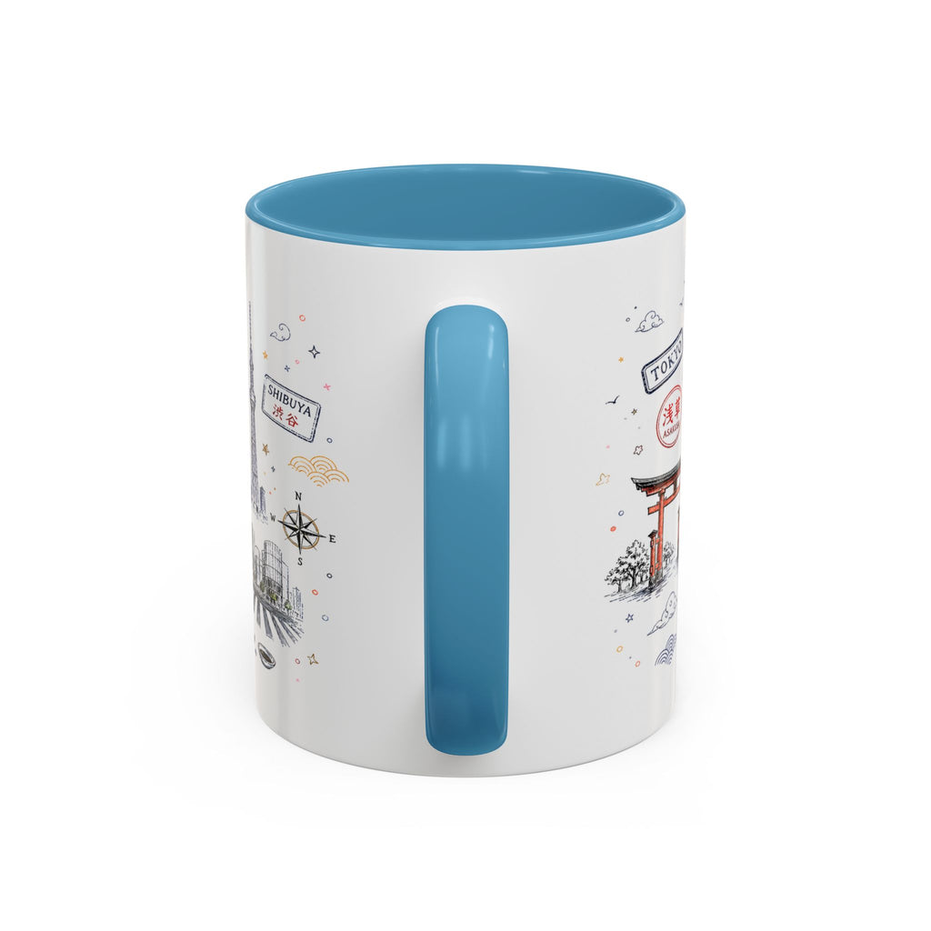 Tokyo Coffee Mug | Japan Souvenir Travel Gift | Accent Color Ceramic 11oz 15oz