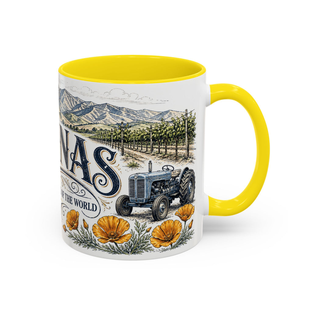 Salinas Coffee Mug | United States Travel Souvenir | Vintage Illustrated City Gift | 11 oz 15 oz Accent Mug