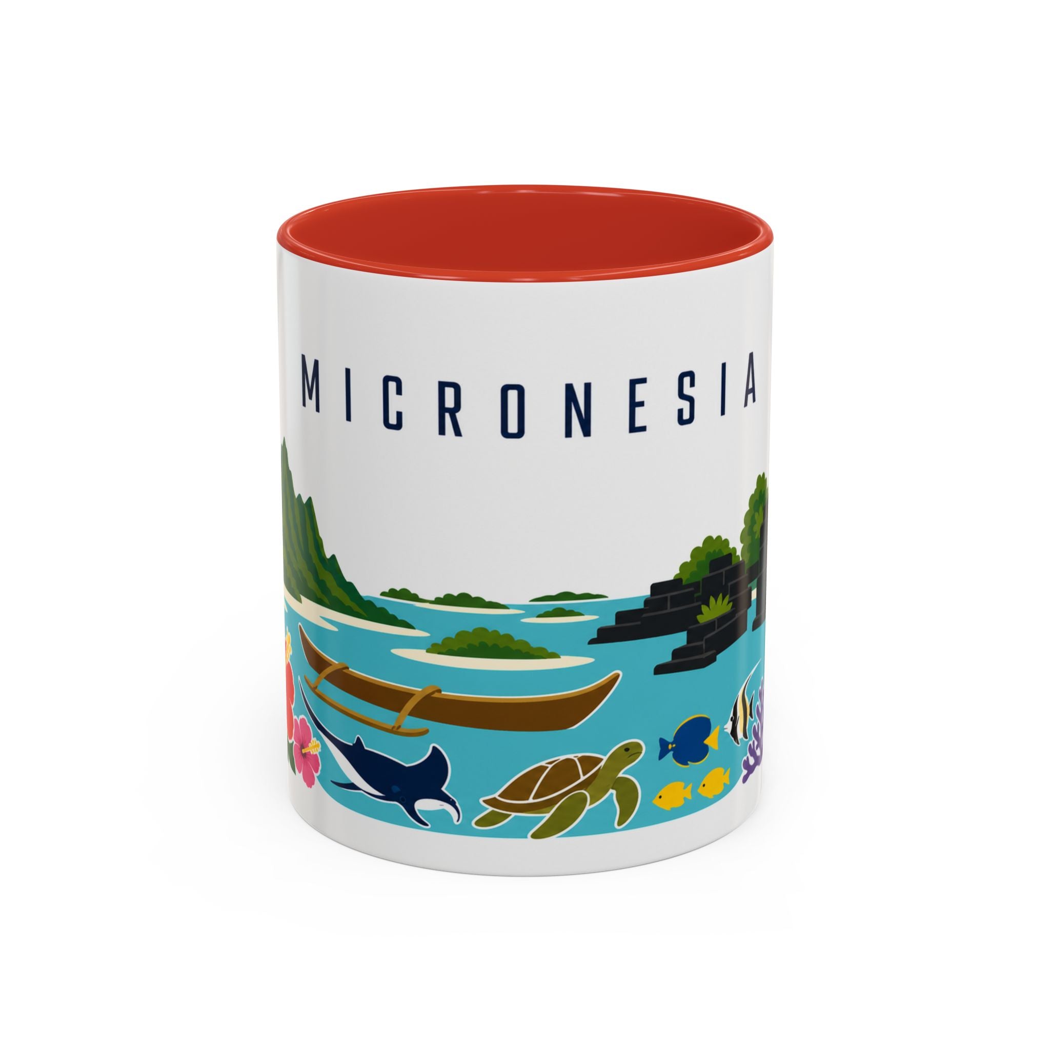 Micronesia Coffee Mug | Travel Souvenir Accent Mug | Country Gift Ceramic Cup 11oz 15oz