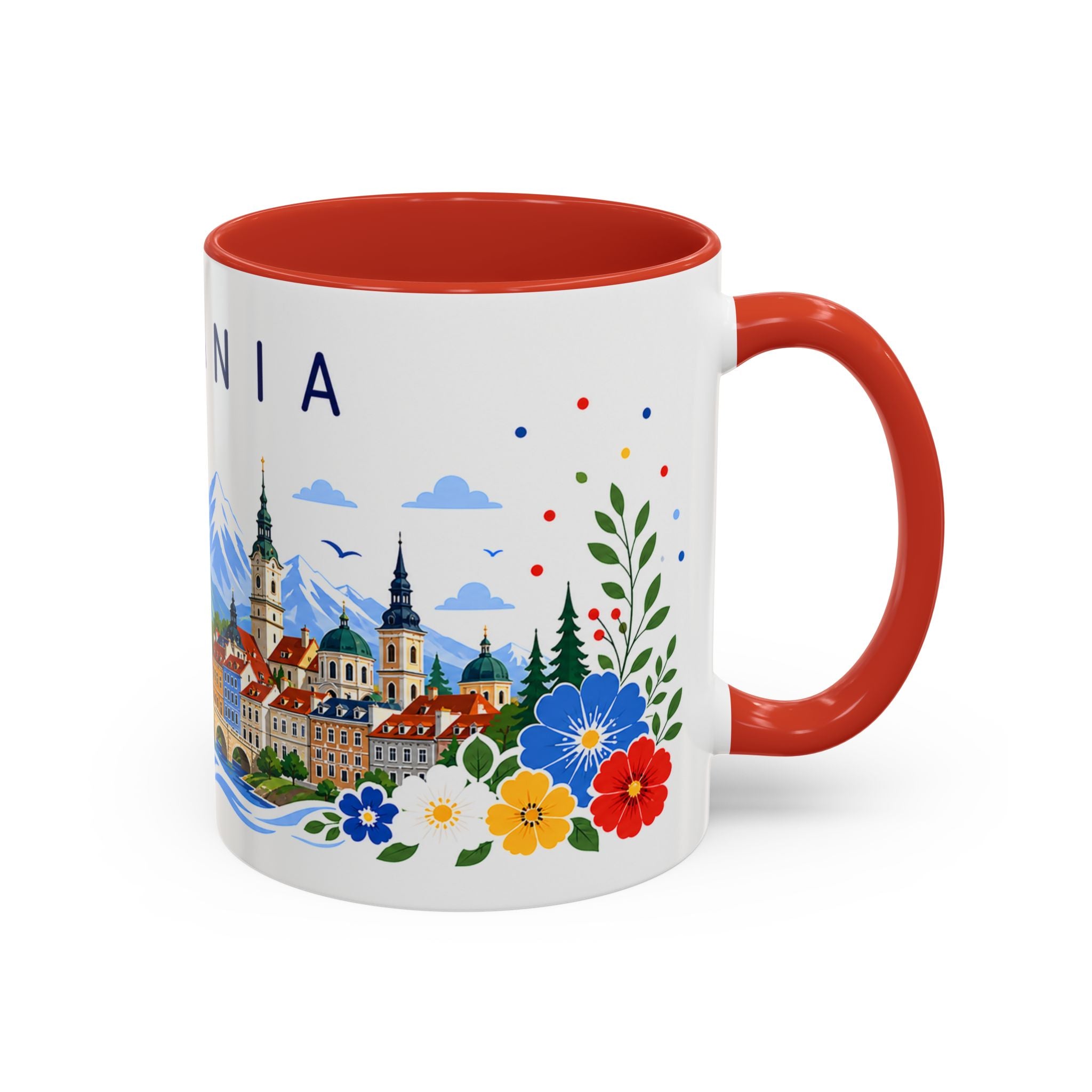 Romania Coffee Mug | Travel Souvenir Accent Mug | Place Gift Ceramic Cup 11oz 15oz